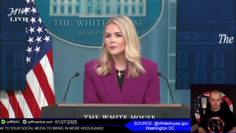 The First White House Press Briefing with Karoline Leavitt