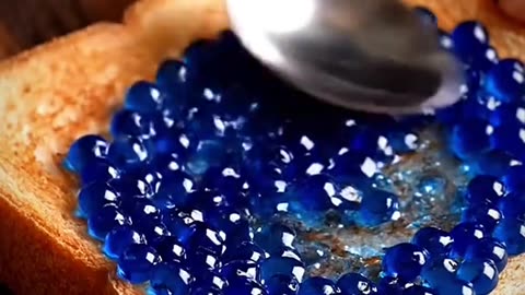 AI ASMR: Spreading blueberries onto toast #oddlysatisfying #pickone #asmrvideo #asmr