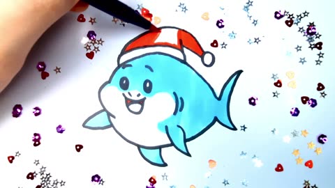 🦈✨ Christmas Shark • Cozy Kawaii Holiday Vibes 🎄❄️