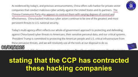 The U.S. DOJ indicted eight employees from i-Soon, a hacking company tied to the CCP