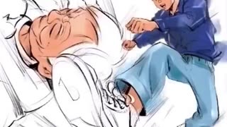 A hero who saved a woman who fell to the ground and was about to hit her head