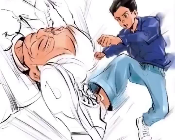 A hero who saved a woman who fell to the ground and was about to hit her head