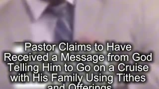 Pastor se quiere ir de vacaciones pagadas con el diezmo