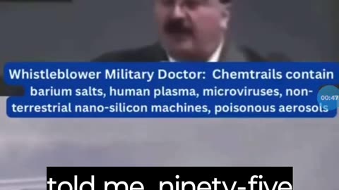 Military General Whistleblower reveals that chem trails are real