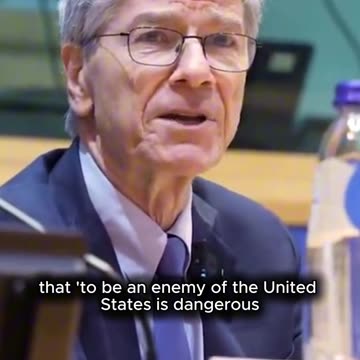 Don’t Listen To The American - Jeffrey D Sachs , European Parliament 🤔😾