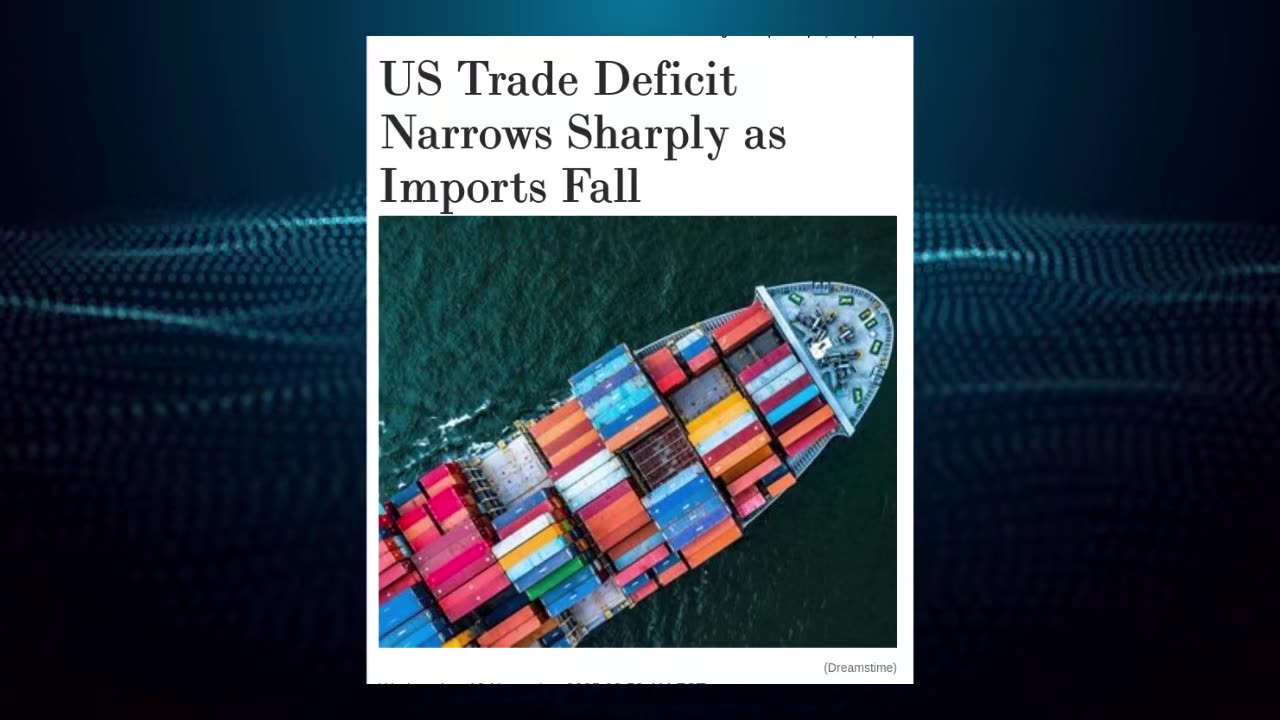 US Trade Deficit Narrows As Imports Fall Over Tariffs