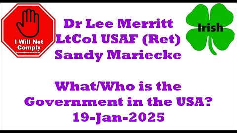 LtCol USAF (Ret) Sandy Mariecke Restoring the Republic. God is Calling his Army 19-Jan-2025