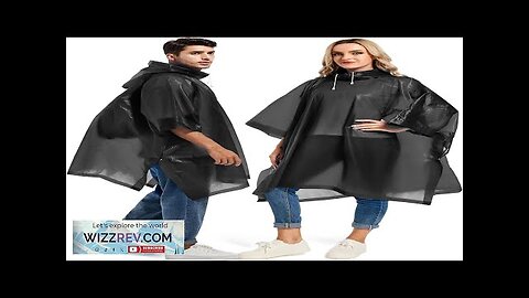 2 Pack Rain Ponchos for Adults Reusable Raincoats Survival Emergency Heavy Review