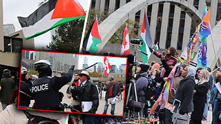 Day of disgrace: Palestine flag raised at Toronto City Hall