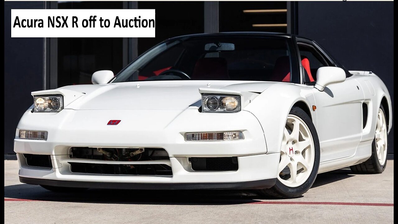 Honda NSX R heading to auction
