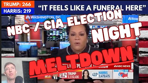 NBC / CIA Election Night Highlights + Meltdown as Trump Emerges Victorious