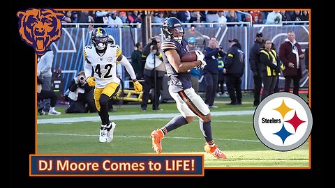 DJ Moore Comes ALIVE! l Bears Week 12 Post Game vs Steelers l Da Bears With Dark