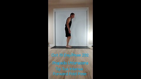 Prapada Uttanasana / Tip Toe Intense Forward Fold Pose