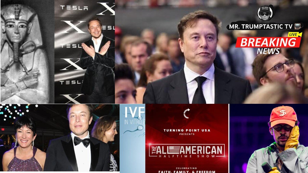 [LIVE] Elon Musk explains why his name is in new Epstein docs "TPUSA’s Halftime Super Bowl Disrupt"