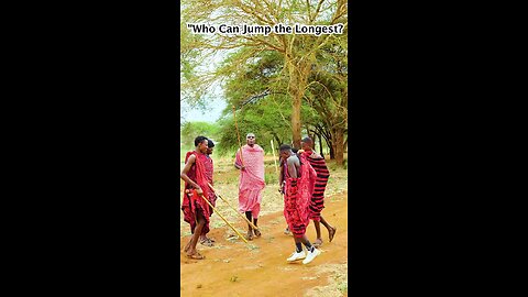 Challenge of maasai morans,who will jump higher?