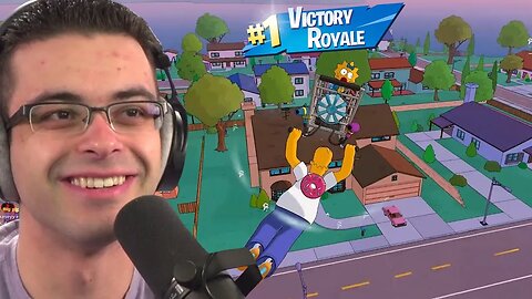 NickEh30 Reacts & WINS His FIRST Game of The Simpsons Fortnite Season! 😱
