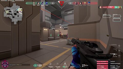 Blind, teleport, killingspree .. round won in Valorant!