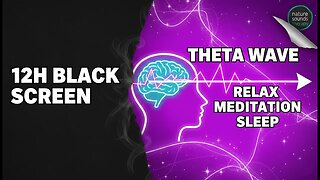 Wash Away Stress (12 Hours) | Rocky River & Theta Waves for Mental Calm