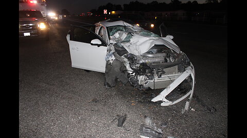 DRIVER SLAMS INTO BACK OF 18 WHEELER, GOODRICH TEXAS, 10/08/25...