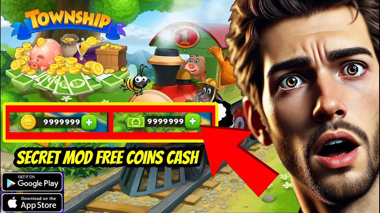 😮😮 TownShip FREE MOD - CASH COINS FREE TUTORIAL
