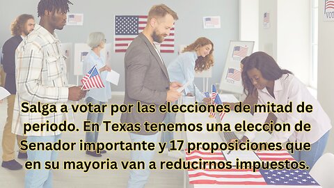 Salga a Votar por las elecciones de mitad de periodo