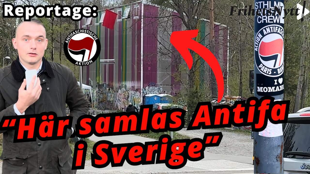 Vi besökte extremvänsterns hus - "Antifa håller till här inne" - Reportage