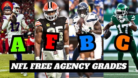 NFL Free Agency Grades For Signings And Trades! | NFL Free Agency 2025 Grades And Reactions