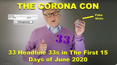 [Jun 16, 2020] The Corona Con - Another 33 x 33s, 1-15 Jun 2020 [Matrix Breakout 8]