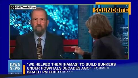 Ehud Barak: "We helped build those tunnels"