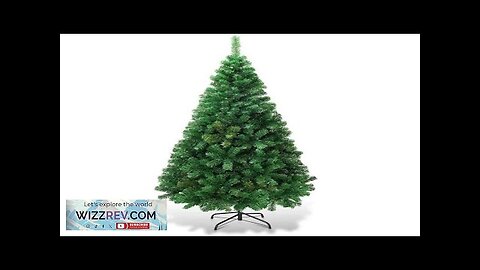 7ft/6ft/5ft Artificial Christmas Tree 210cm/180cm/150cm Flame Retardant Fir Tree Solid Metal Review