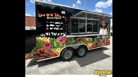 2024 8' x 16' Kitchen Food Concession Trailer with Bathroom for Sale in Mississippi!