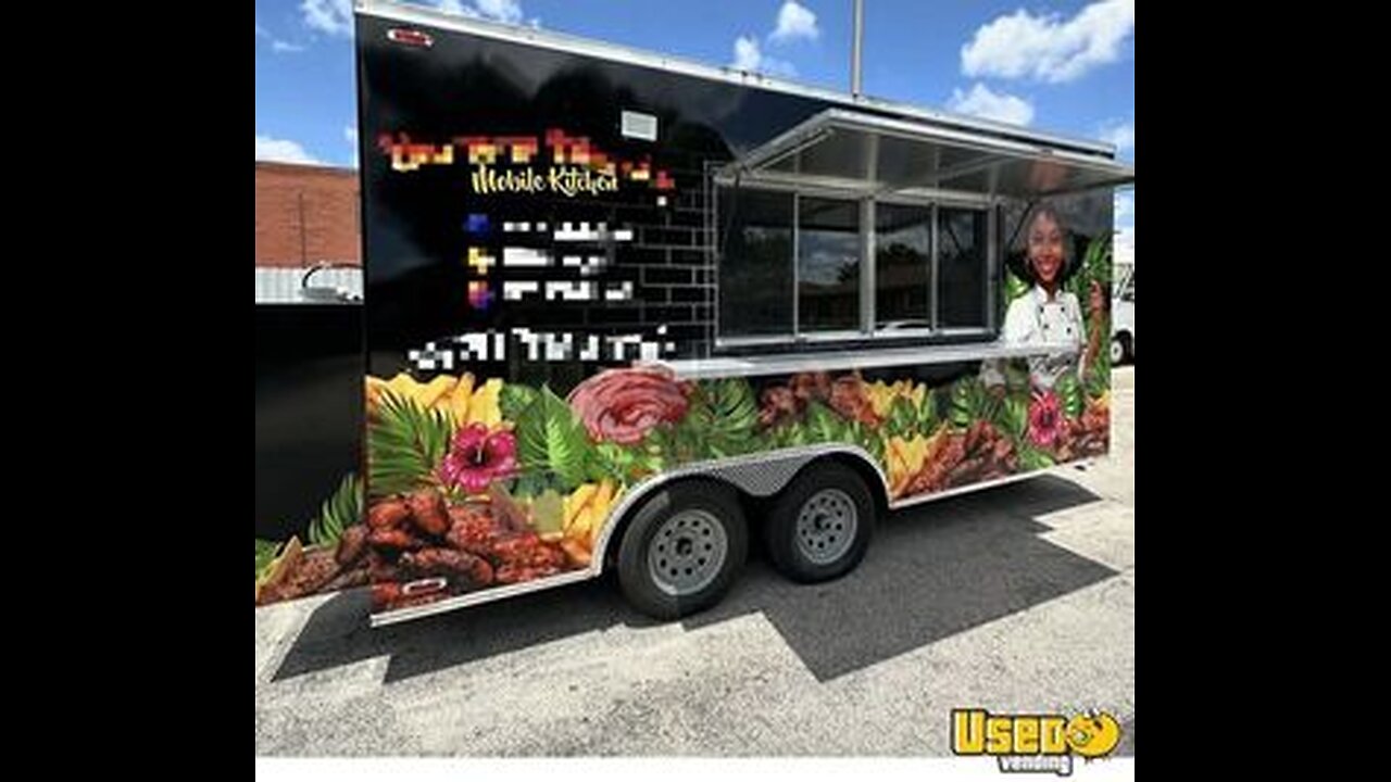 2024 8' x 16' Kitchen Food Concession Trailer with Bathroom for Sale in Mississippi!