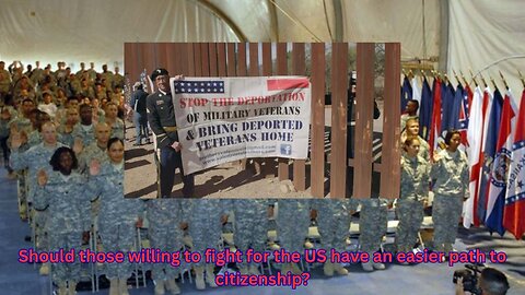 Non-citizens that serve in the US military may get an easier path to citizenship