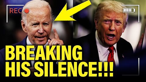 🚨Biden BREAKS HIS SILENCE and BLASTS TRUMP IN DC