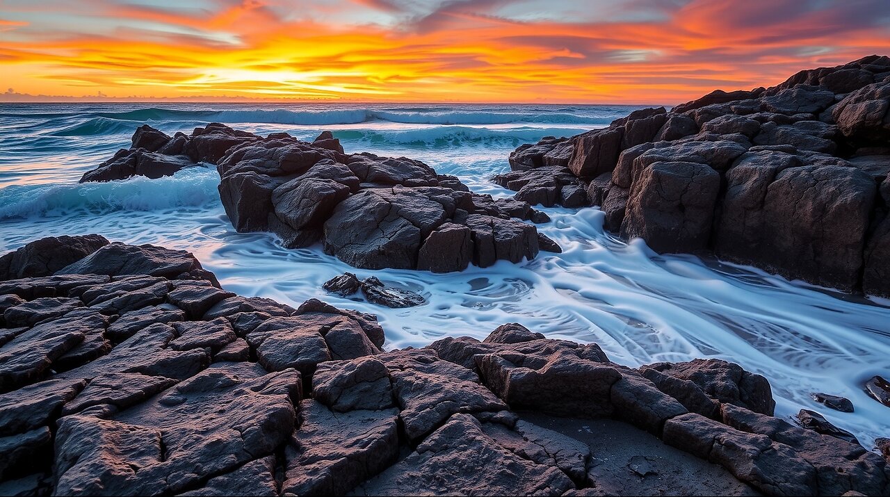 Melodic Sunset Chill – Ambient Piano & Chillout Music with Ocean Views