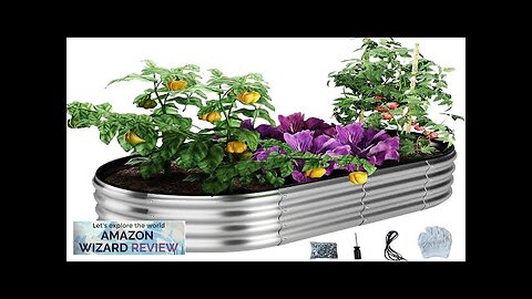 Galvanized Metal Planter Raised Garden Bed Kit for Gardening Outdoor，4x2x1ft Planter Grow Review