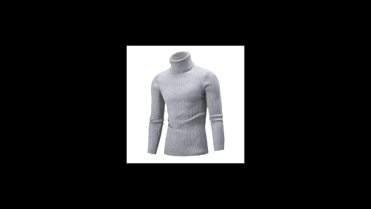 Classic Vintage Slim Turtleneck Sweater for Men | Warm Winter Knitwear
