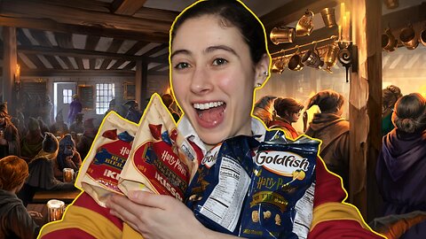 Trying Butterbeer Hershey Kisses & Goldfish! | Harry Potter Butterbeer Season