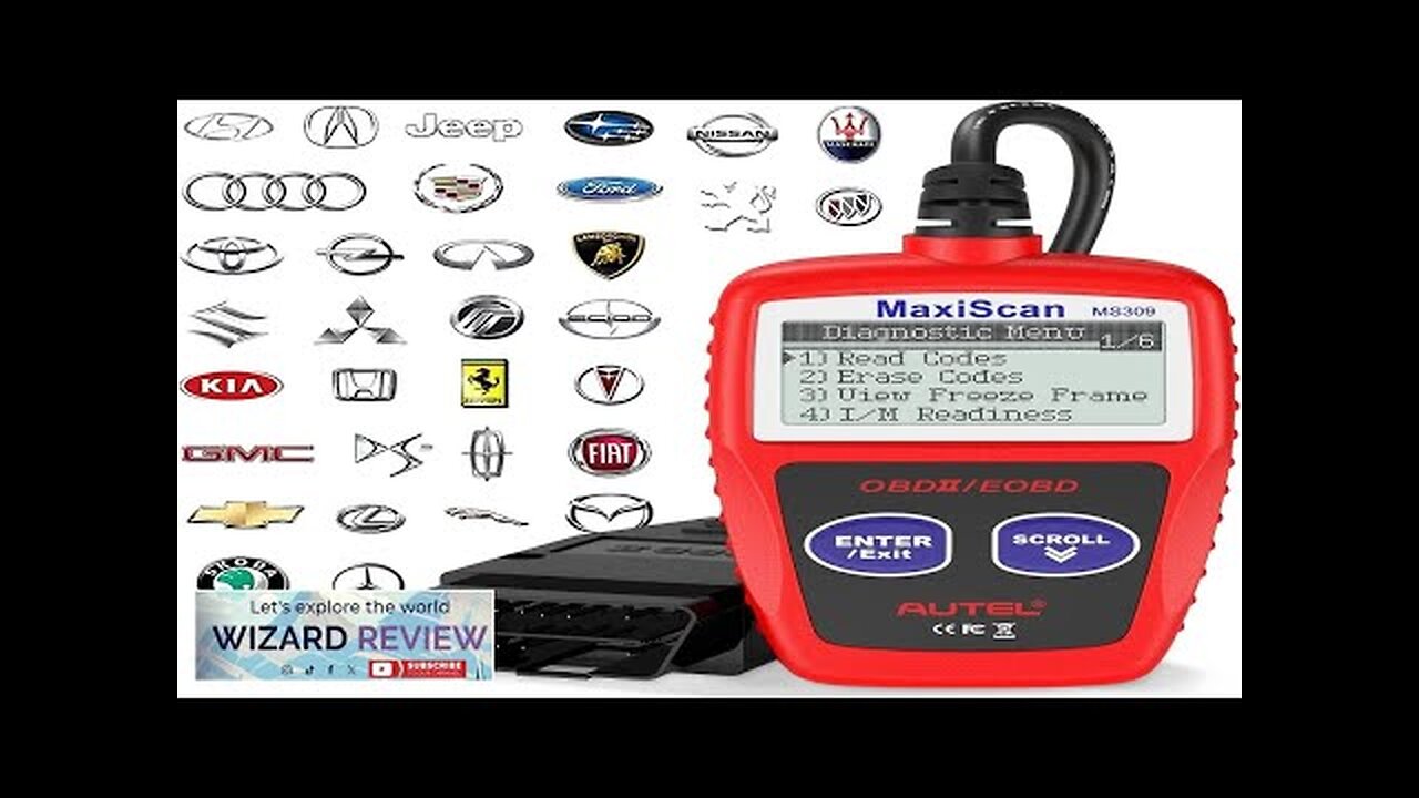 Autel OBD2 Scanner MS309 Universal Car Engine Fault Code Reader Check Engine Review