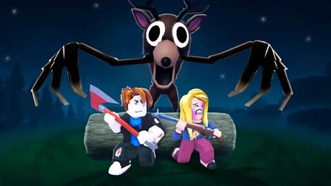 Playing 99 Nights in the forest (ft. friends )