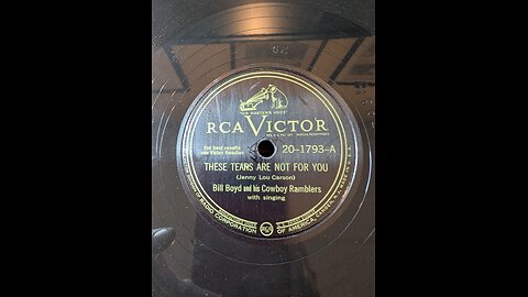 RCA Victor 20-1793A These Tears Are Not For You