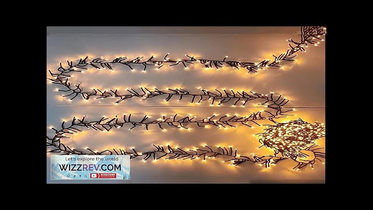 25M 2000 LED Christmas Cluster Light Outdoor Waterproof Christmas Firecrackers String Light Review