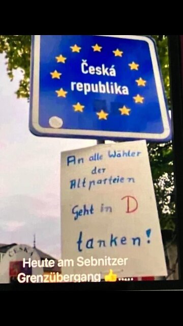 An alle Wähler geht in Deutschland tanken.