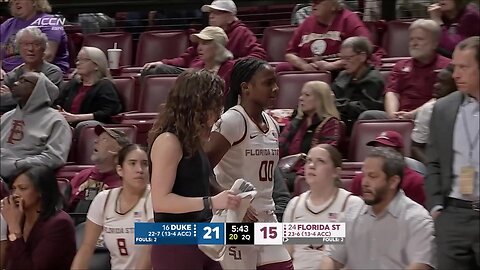 INTENTIONAL Foul, Ta'Niya Latson whacked in face | Florida State vs Duke women's basketball