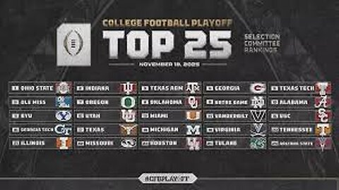 Clutch Sports Media 365 CFB Instant Reaction to the CFP Rankings