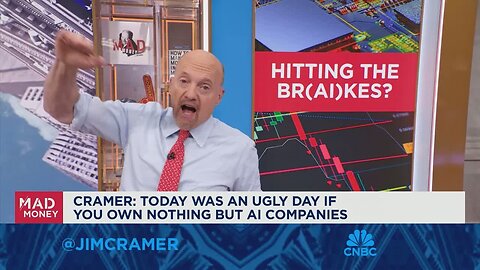 Today was an ugly day if you own nothing but AI companies, says Jim Cramer