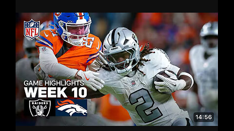 Las Vegas Raiders vs Denver Broncos week 10 highlights