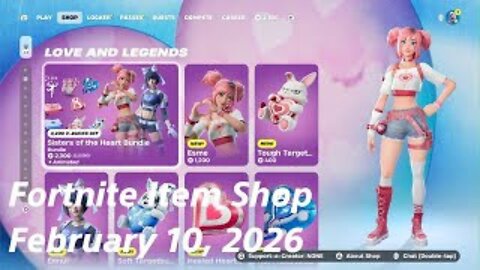 Fortnite Item Shop|February 10, 2026(*New* Sisters of the Heart Bundle)