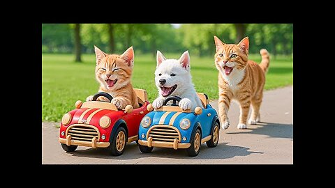 Mama Cat Trims Fur on the Farm and Makes Tiger Hat For Kittens At Home🐾🎩🐯