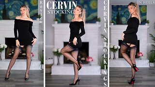 Trying Out Cervin Tentation Nylon Stockings For The First Time | Cervin Review and Try On